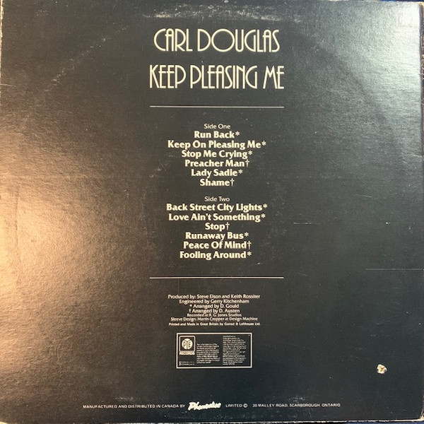 Carl Douglas - Keep Pleasing Me (LP, Album) (Mint (M)) - Image 2