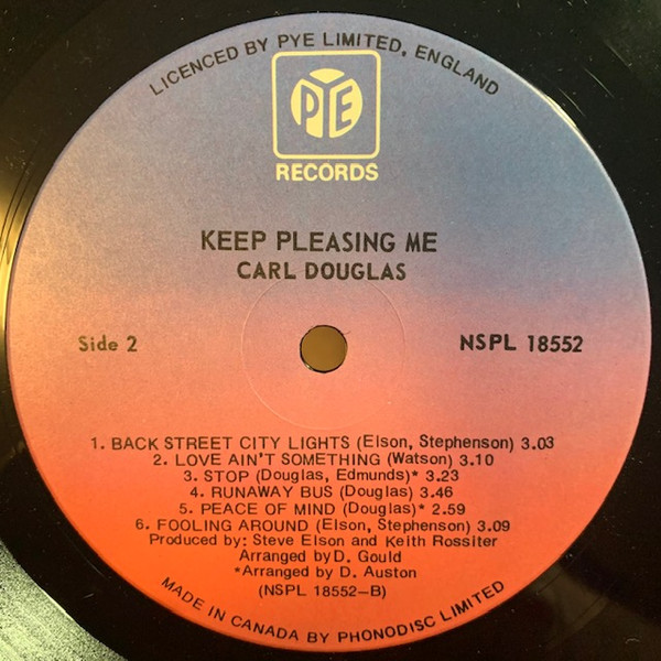 Carl Douglas - Keep Pleasing Me (LP, Album) (Mint (M)) - Image 4