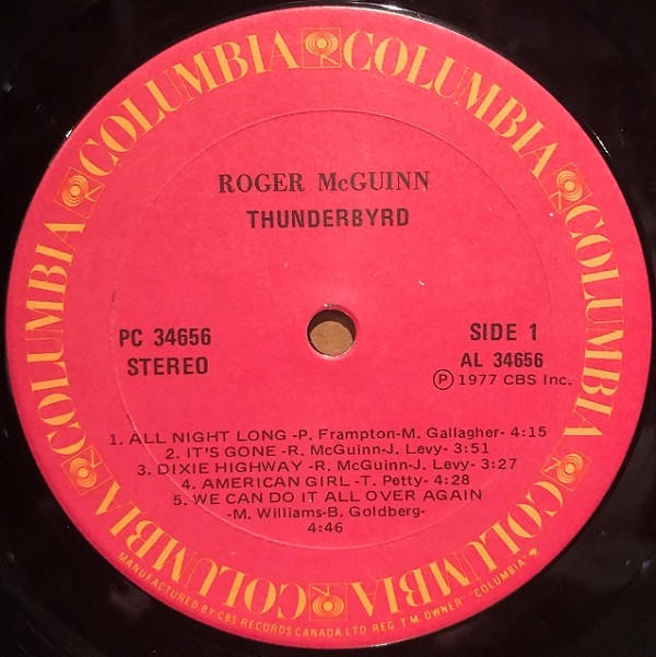 Roger McGuinn - Thunderbyrd (LP, Album) (Mint (M))