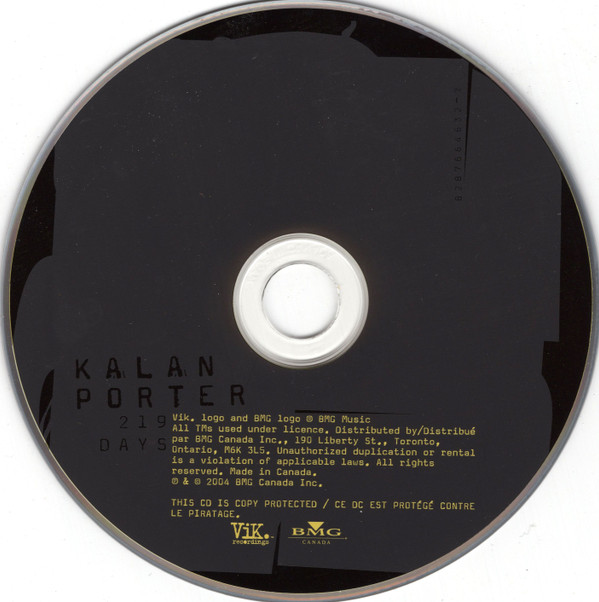 Kalan Porter - 219 Days (CD, Album, Copy Prot.) (Near Mint (NM or M-)) - Image 3