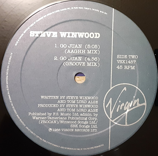 Steve Winwood - Holding On (12") (Mint (M)) - Image 4