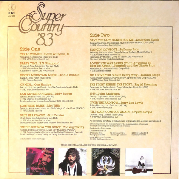 Various - Super Country '83 (LP, Comp) (Mint (M)) - Image 2