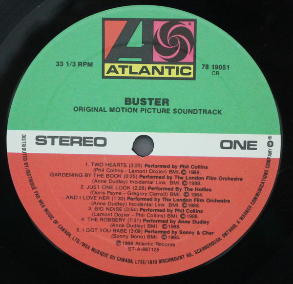 Various - Buster - Original Motion Picture Soundtrack (LP, Comp) (Mint (M)) - Image 3