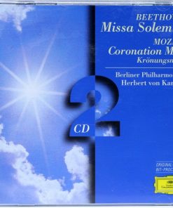 Ludwig van Beethoven, Wolfgang Amadeus Mozart - Berliner Philharmoniker, Herbert von Karajan - Missa Solemnis / Coronation Mass  (2xCD, Comp, RE, RM) (Near Mint (NM or M-))