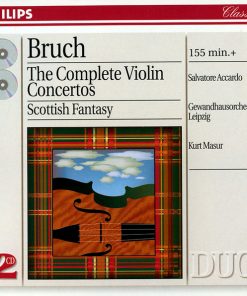 Max Bruch, Salvatore Accardo, Kurt Masur, Gewandhausorchester Leipzig - Die 3 Violinkonzerte / Schottische Fantasie (2xCD, Comp) (Near Mint (NM or M-))