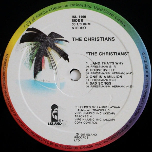 The Christians - The Christians (LP, Album) (Mint (M)) - Image 4