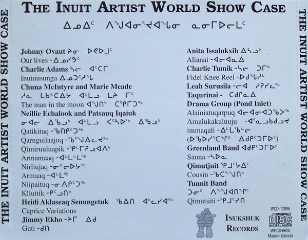 Various - The Inuit Artist World Show Case (CD, Comp) (Near Mint (NM or M-)) - Image 2