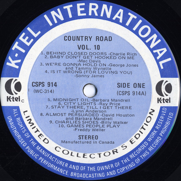 Various - Country Road Vol. 10 (LP, Comp, Ltd) (Mint (M)) - Image 3