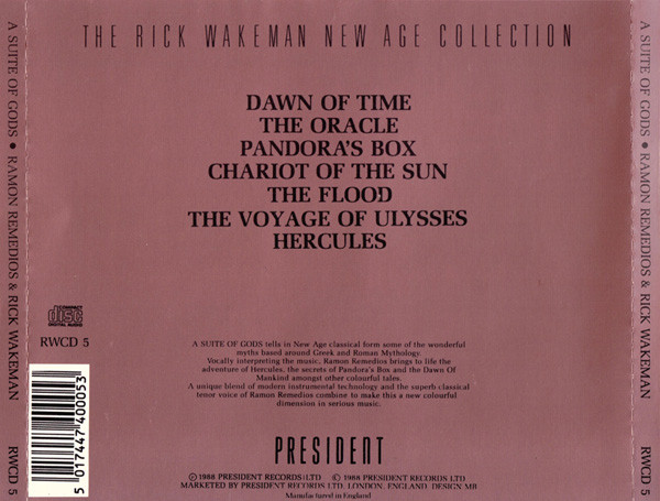 Rick Wakeman - Ramon Remedios - A Suite Of Gods (CD, Album) (Near Mint (NM or M-)) - Image 2