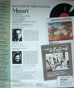 Alternative view of Various, Wolfgang Amadeus Mozart - The Piano  Concerto In B Flat - Funk & Wagnalls Family Library Of Great Music - Album 3 (LP, Comp) (Mint (M))