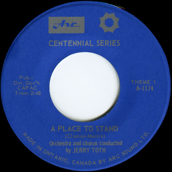 The Jerry Toth Orchestra And The Jerry Toth Singers Conducted By Jerry Toth - A Place To Stand... (7") (Near Mint (NM or M-)) - Image 3