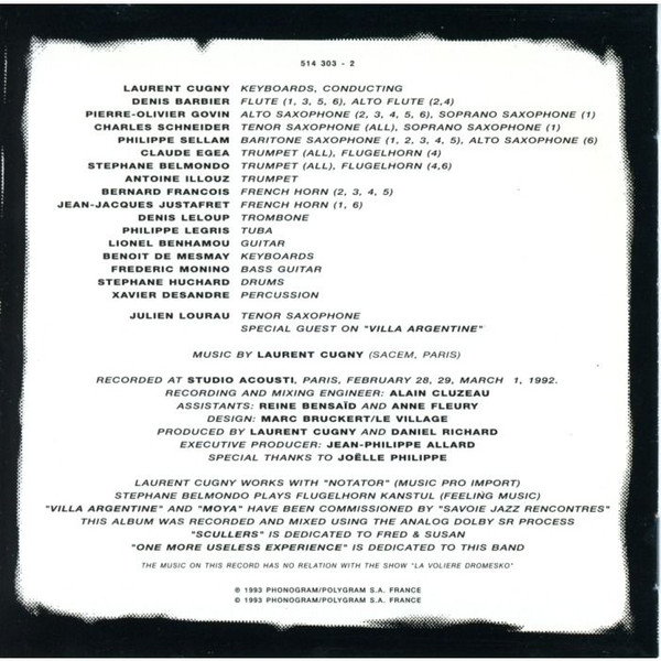 Laurent Cugny, Big Band Lumière - Dromesko (CD, Album) (Near Mint (NM or M-)) - Image 3
