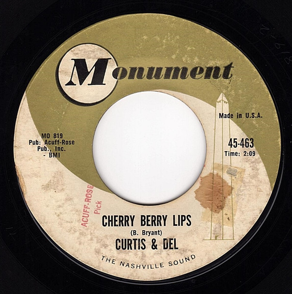 Curtis & Del - (They Say) You Can't Have Everything / Cherry Berry Lips (7", Single) (Very Good (VG)) - Image 2