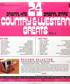 Alternative view of Various - 24 Country & Western Greats Vol. 6 (LP, Comp) (Mint (M))