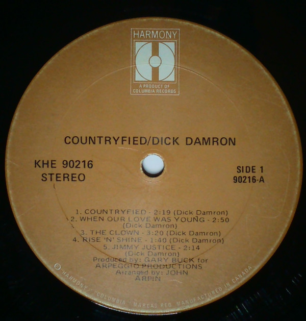 Dick Damron - Countryfied (LP, Album) (Mint (M)) - Image 2