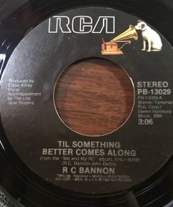 Alternative view of R.C. Bannon - You're Bringing Out The Fool In Me / Till Something Better Comes Along (7") (Very Good Plus (VG+))