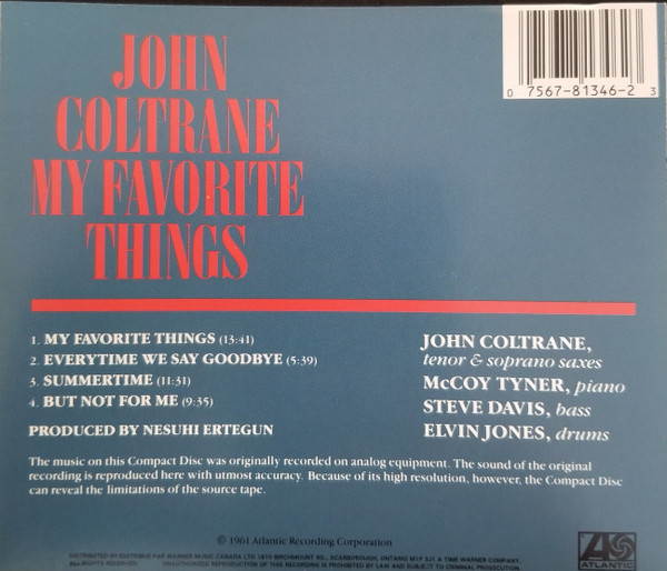 John Coltrane - My Favorite Things (CD, Album, RE) (Mint (M)) - Image 2