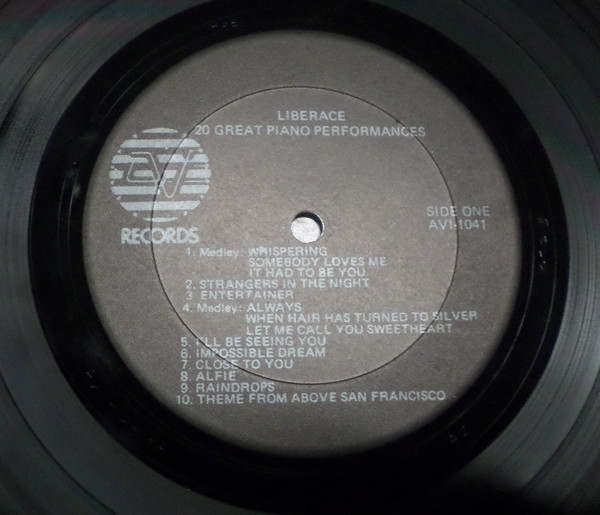 Liberace - 20 Great Piano Performances (LP, Comp) (Mint (M)) - Image 2