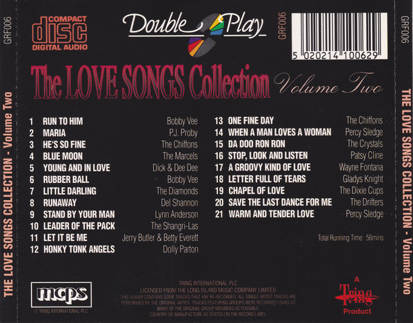 Various - The Love Songs Collection - Volume Two (CD, Comp) (Near Mint (NM or M-)) - Image 2