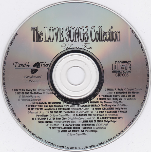 Various - The Love Songs Collection - Volume Two (CD, Comp) (Near Mint (NM or M-)) - Image 3