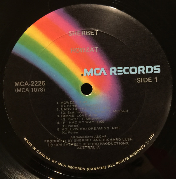 Sherbet - Howzat (LP, Album) (Mint (M)) - Image 3