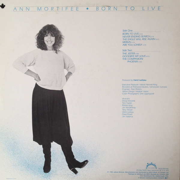 Ann Mortifee - Born To Live (LP, Album) (Mint (M)) - Image 2