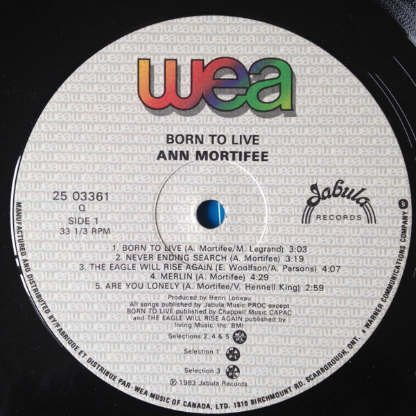 Ann Mortifee - Born To Live (LP, Album) (Mint (M)) - Image 3
