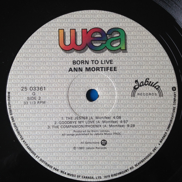 Ann Mortifee - Born To Live (LP, Album) (Mint (M)) - Image 4
