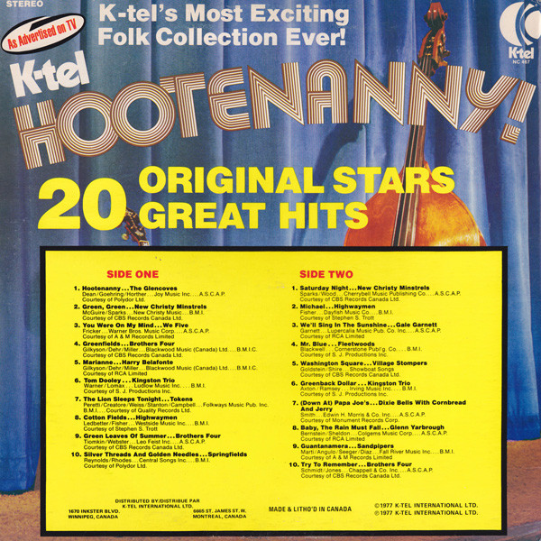 Various - Hootenanny! (LP, Comp) (Mint (M)) - Image 2