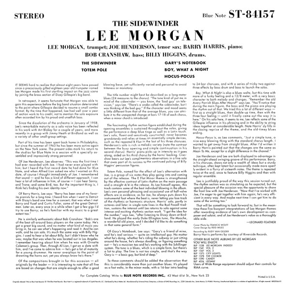 Lee Morgan - The Sidewinder (LP, Album, Ltd, RE, RM, Gat) (Mint (M)) - Image 4