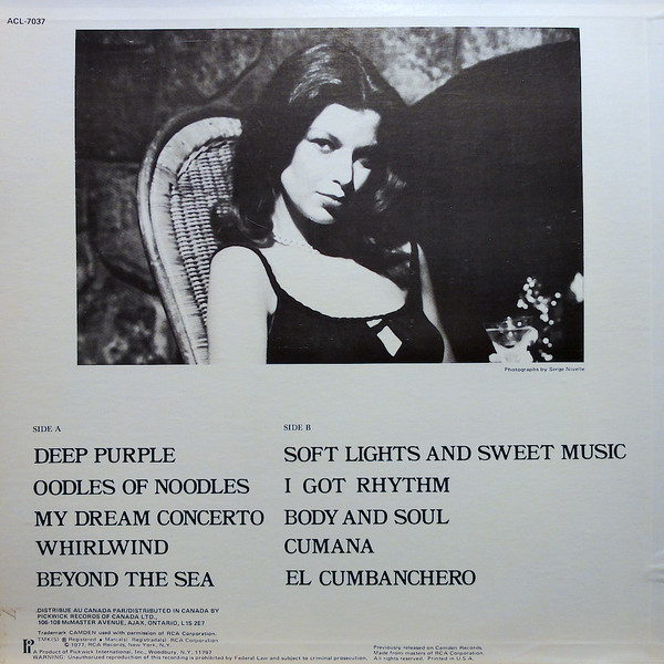 Percy Faith & His Orchestra - Soft Lights And Sweet Music (LP, Album, RE) (Mint (M)) - Image 2