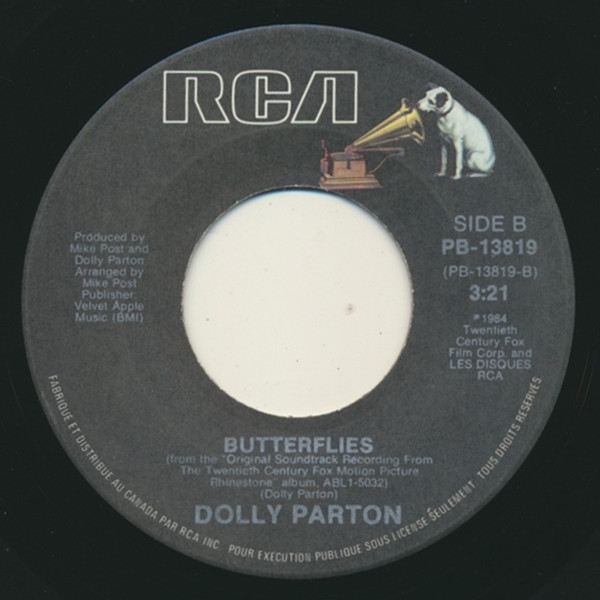 Dolly Parton - Tennessee Homesick Blues / Butterflies (7", Single) (Near Mint (NM or M-)) - Image 2