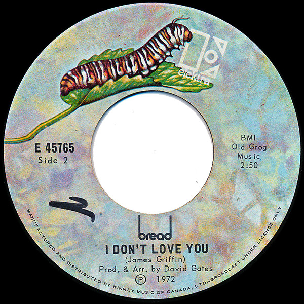 Bread - Everything I Own (7", Single) (Very Good Plus (VG+)) - Image 2