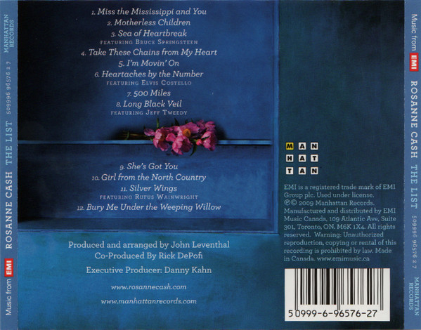 Rosanne Cash - The List (CD, Album) (Near Mint (NM or M-)) - Image 2