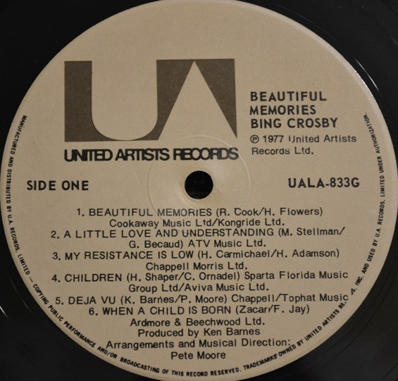 Bing Crosby - Beautiful Memories (LP, Album) (Mint (M)) - Image 3