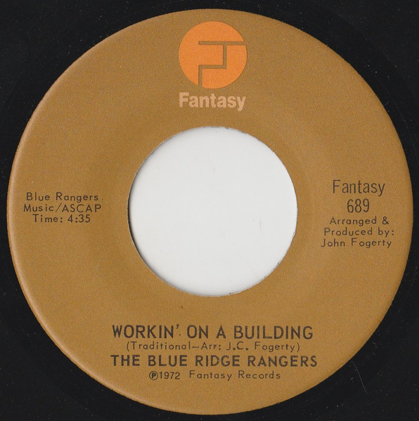 Blue Ridge Rangers - Jambalaya (On The Bayou) / Workin' On A Building (7", Single) (Near Mint (NM or M-)) - Image 2