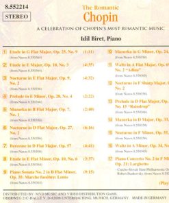 Alternative view of Frédéric Chopin, Idil Biret - The Romantic Chopin (CD, Comp) (Near Mint (NM or M-))