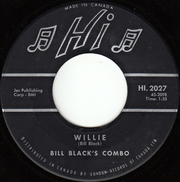 Bill Black's Combo - Blue Tango / Willie (7", Single) (Near Mint (NM or M-)) - Image 2