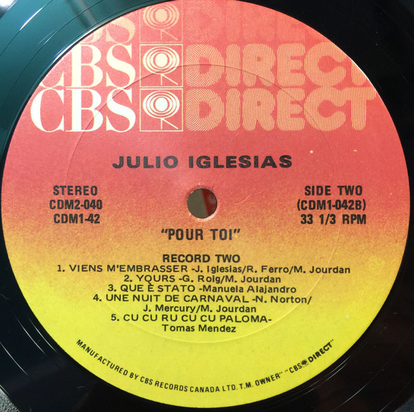 Julio Iglesias - Pour Toi - Ses 20 Plus Grands Succès (2xLP, Comp) (Mint (M)) - Image 4