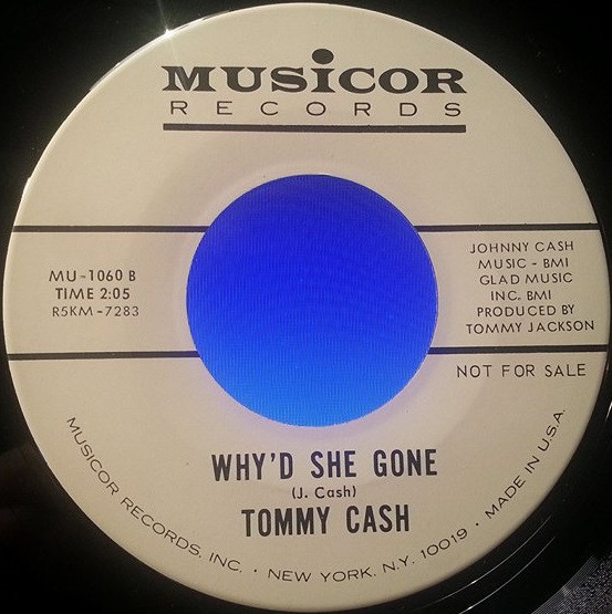 Tommy Cash - I Guess I'll Live / Why'd She Gone (7", Single, Promo) (Very Good (VG)) - Image 2