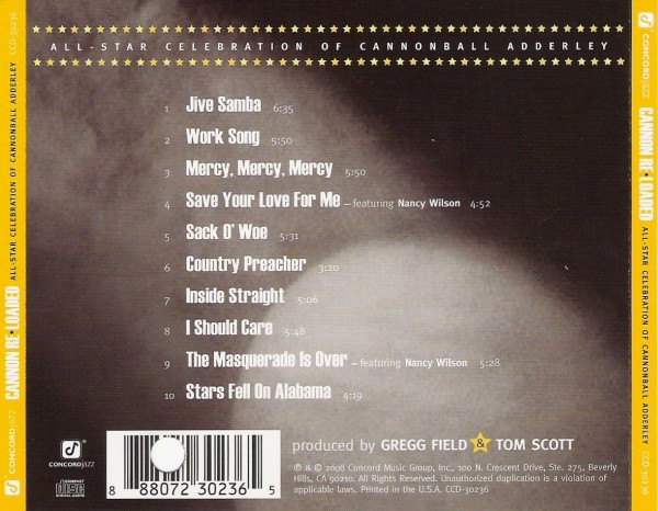 Various - Cannon Re★Loaded (All-Star Celebration Of Cannonball Adderley) (CD, Album) (Mint (M)) - Image 2