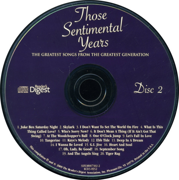 Various - Those Sentimental Years (3xCD, Comp) (Near Mint (NM or M-)) - Image 5