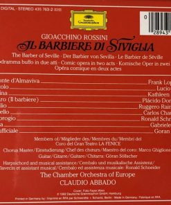 Alternative view of Gioacchino Rossini - Kathleen Battle, Placido Domingo, Frank Lopardo, Lucio Gallo, Ruggero Raimondi, The Chamber Orchestra Of Europe, Claudio Abbado - Il Barbiere Di Siviglia  (2xCD, Album + Box, Sli) (Near Mint (NM or M-))