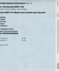 Alternative view of Johann Sebastian Bach, Elly Ameling, Helen Watts, Werner Krenn, Tom Krause, Karl Münchinger - Oster-Oratorium/Kantate BWV10 (CD, Comp) (Near Mint (NM or M-))