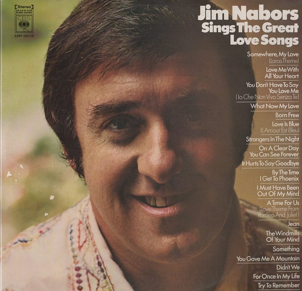 Jim Nabors - Sings The Great Love Songs (2xLP, Comp) (Mint (M))