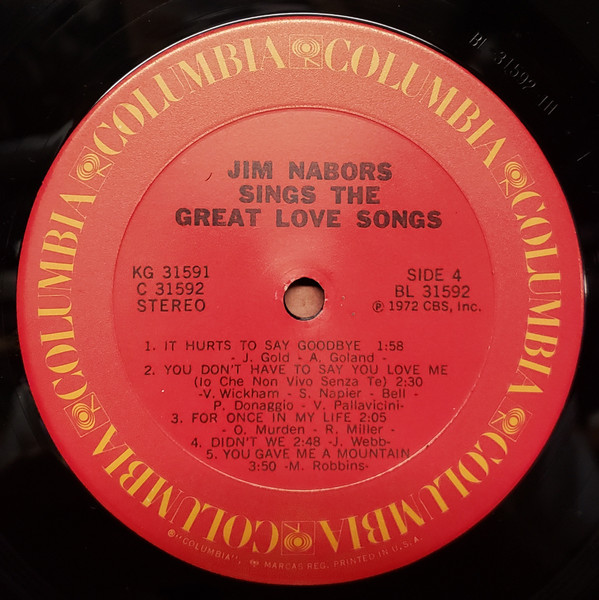 Jim Nabors - Sings The Great Love Songs (2xLP, Comp) (Mint (M)) - Image 5