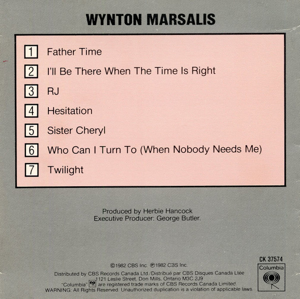 Wynton Marsalis - Wynton Marsalis (CD, Album, RE) (Near Mint (NM or M-)) - Image 3
