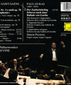 Alternative view of Camille Saint-Saëns / Paul Dukas, Simon Preston, Berliner Philharmoniker, James Levine (2) - »Orgel-Symphonie« = Symphony No. 3 »Organ« = »Avec Orgue« / L'Apprenti Sorcier (CD, Album, PDO) (Near Mint (NM or M-))