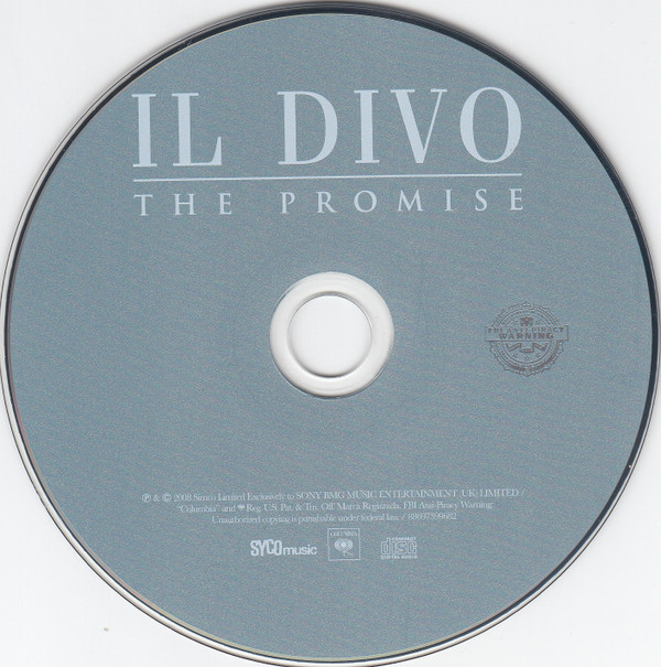 Il Divo - The Promise (CD, Album) (Near Mint (NM or M-)) - Image 3