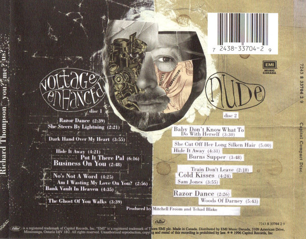 Richard Thompson - You? Me? Us? (2xCD, Album) (Near Mint (NM or M-)) - Image 2